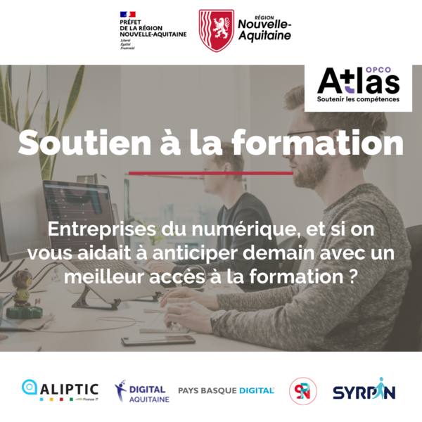 Aide financière sur la formation en interne des salariés du numérique